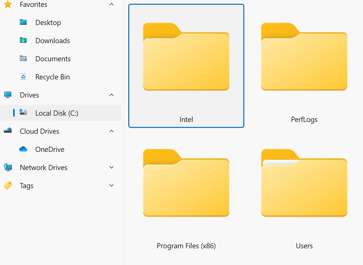 Round corners in the file area.